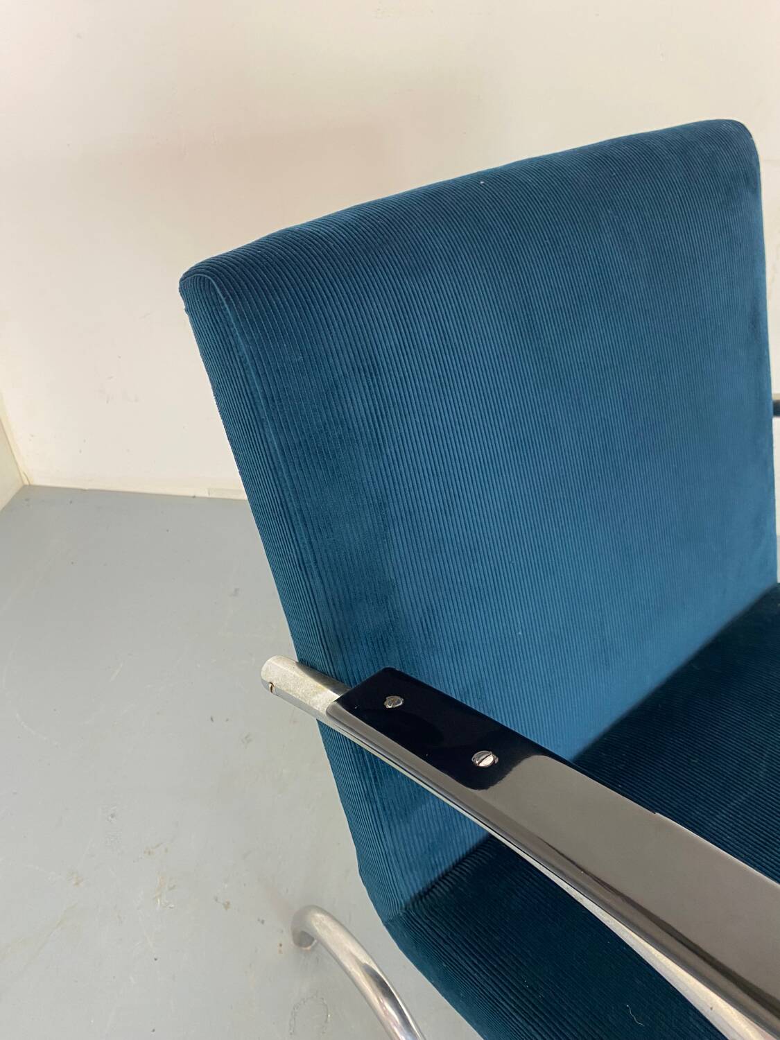 Fauteuil Bauhaus Art Déco en Acier Tubulaire par Jan Schröfer pour Ahrend De Cirkel, 1920s