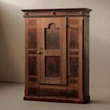 Armoire bavaroise peinte en pin massif – XVIIIᵉ siècle