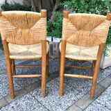 Charlotte Perriand 2 chairs mulched Bauche model n ° 19 ash 1950