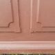 Old solid wood entrance door H225xW86cm right-hand push