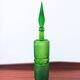Italian carafe Empoli green with diamond point relief