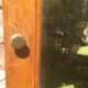 Bevelled mirror oak frame