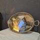 Silver metal serving tray