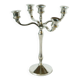 Vintage chrome metal candlestick - 32 x 28 cm