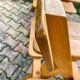 Designer bench in solid oak
