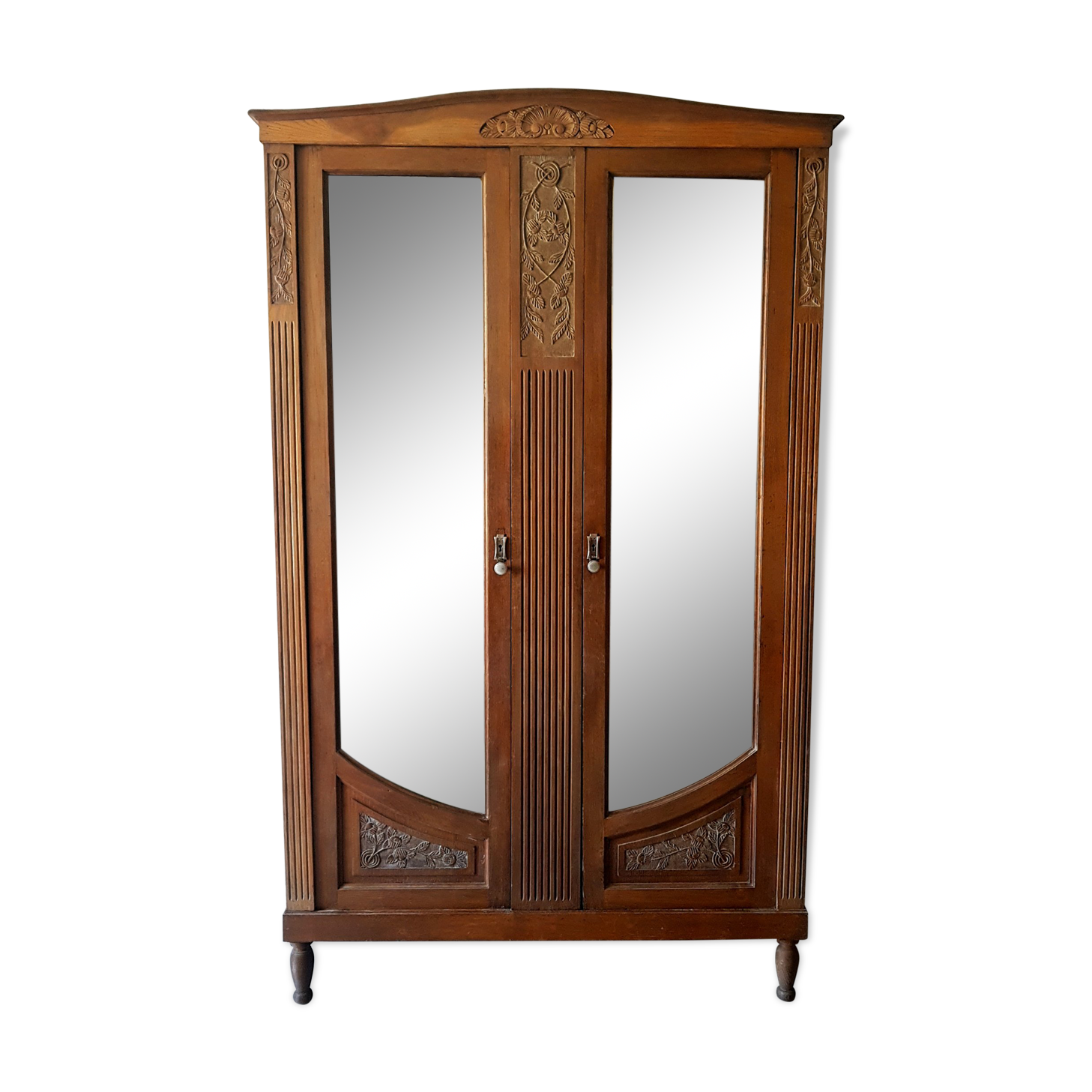 Large wardrobe with glass Deco / mirror