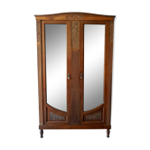 Large wardrobe with glass Deco / mirror