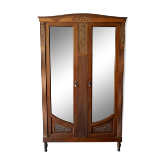 Armoire art déco avec glace miroir