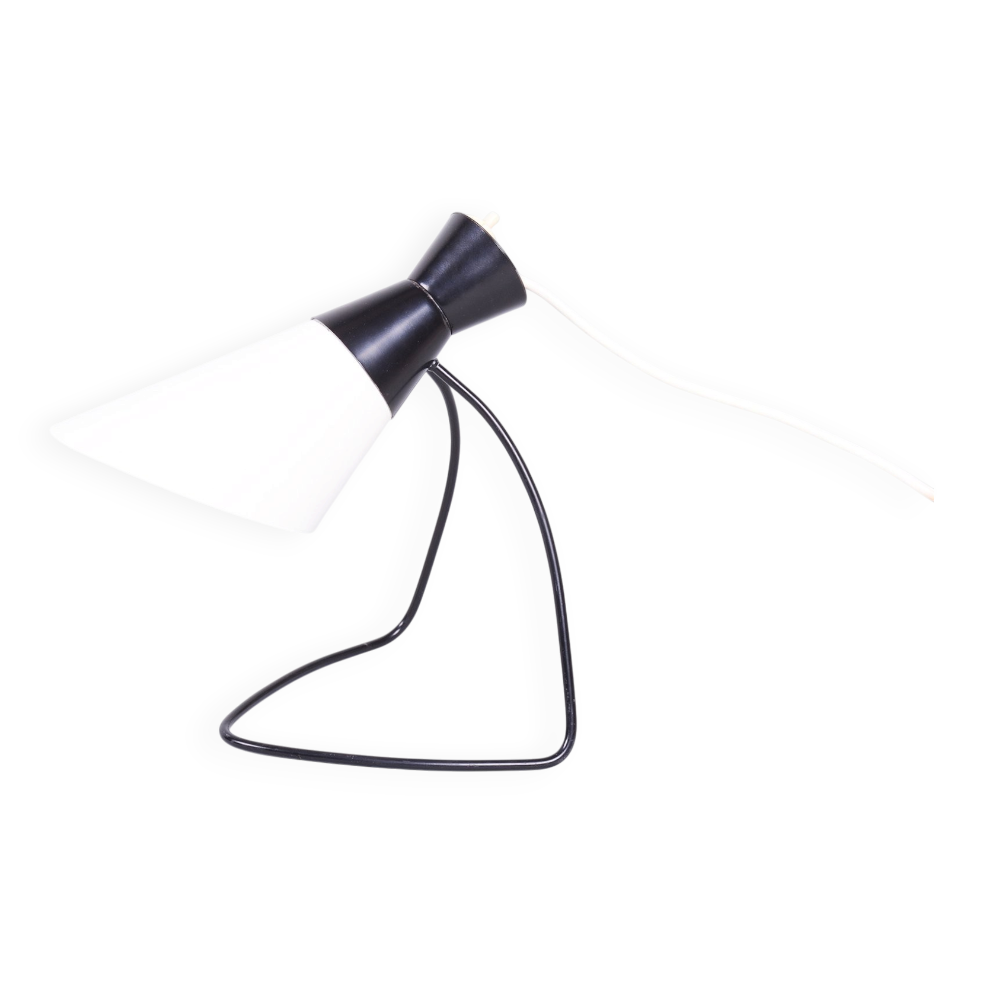 Mid-Century Czech Table Lamp in Metal attributed to J. Hůrka for Napako, 1950s