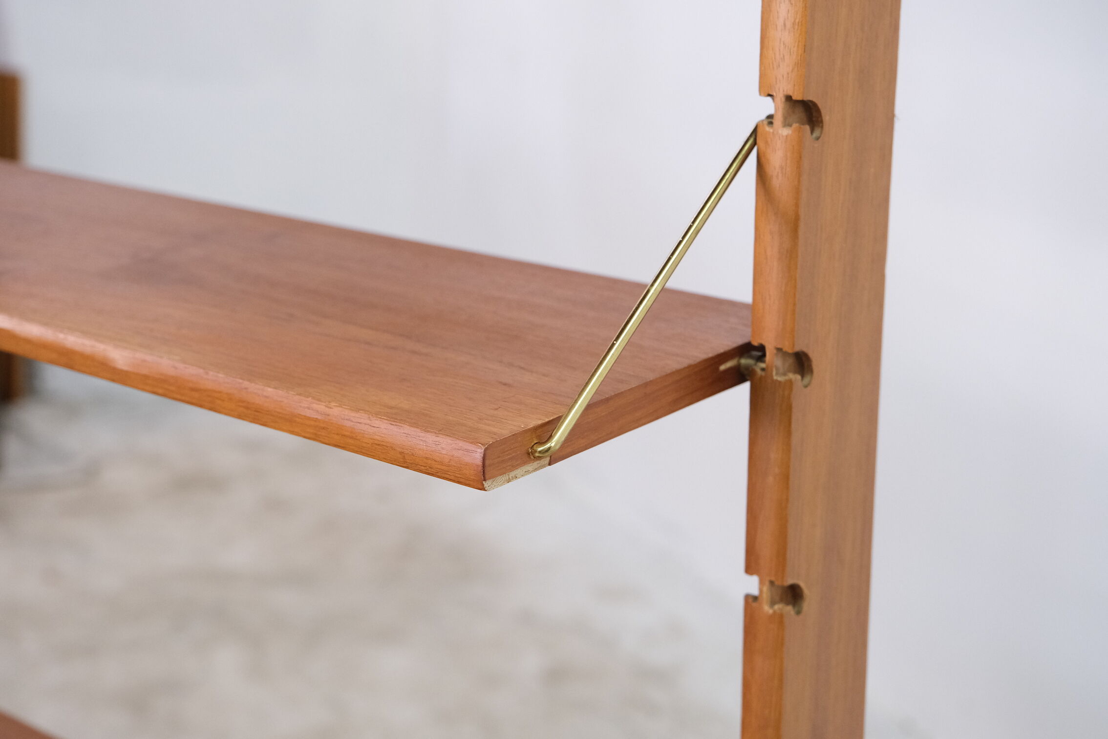 Mid century free standing shelf, 1960's norway