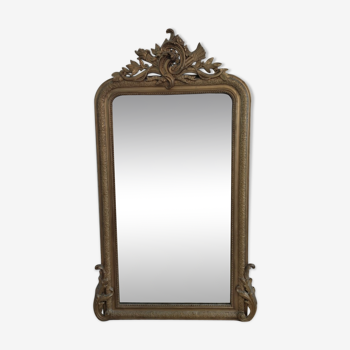 Large mirror old golden molding 153 by 83 cm