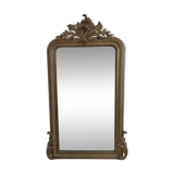 Large mirror old golden molding 153 by 83 cm