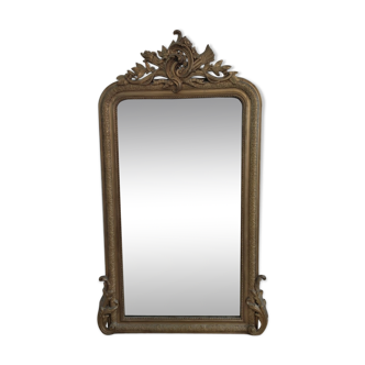 Large mirror old golden molding 153 by 83 cm