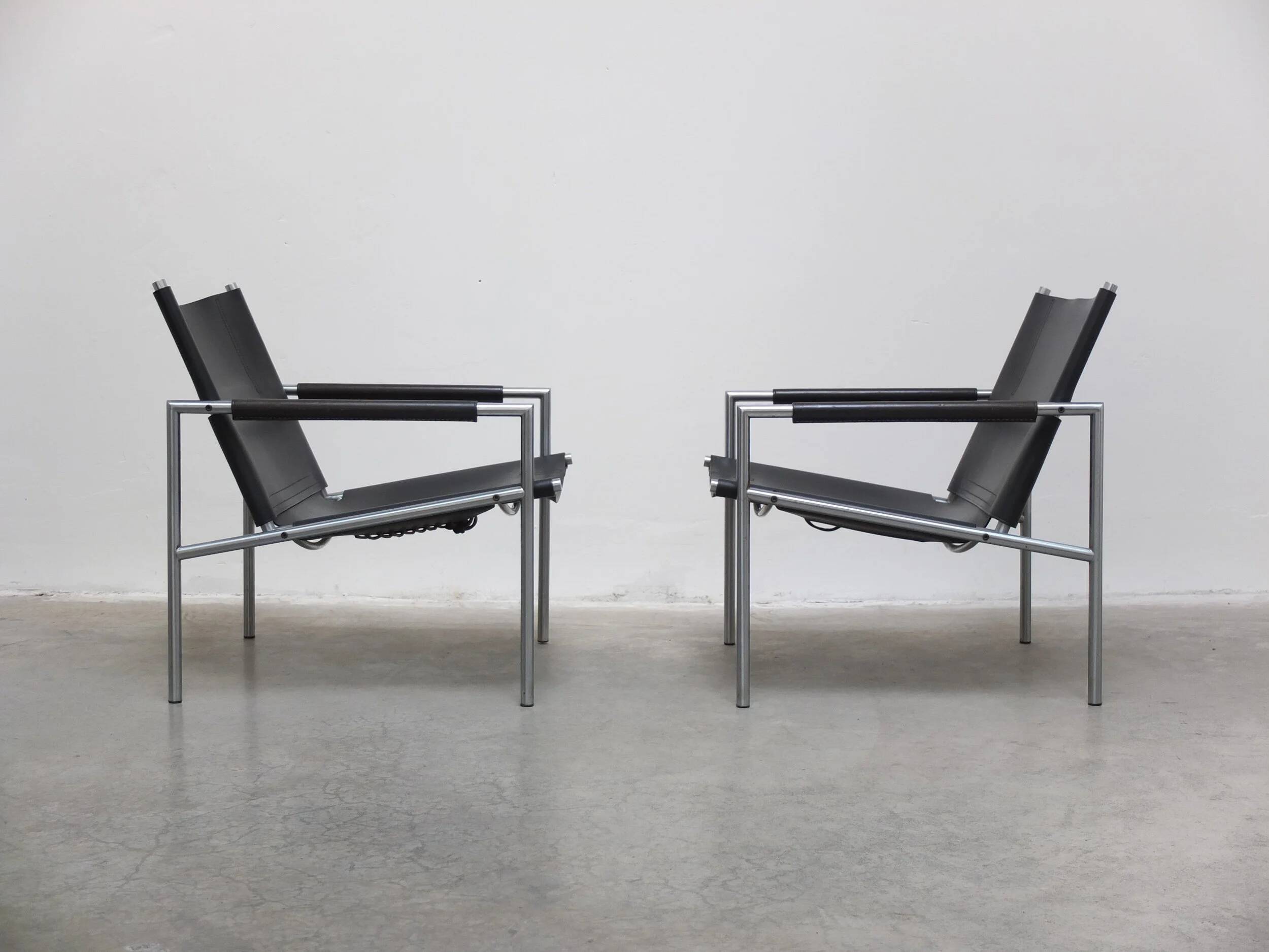 Pair of 'SZ02' armchairs by Martin Visser for 't Spectrum, 1960s.