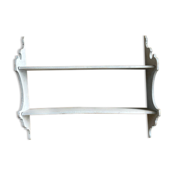 Étagère ancienne en bois patiné