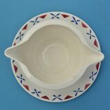 Old Moulin-des-Lpups- Hamage gravy boat - Art-Deco - Ustaritz Collection