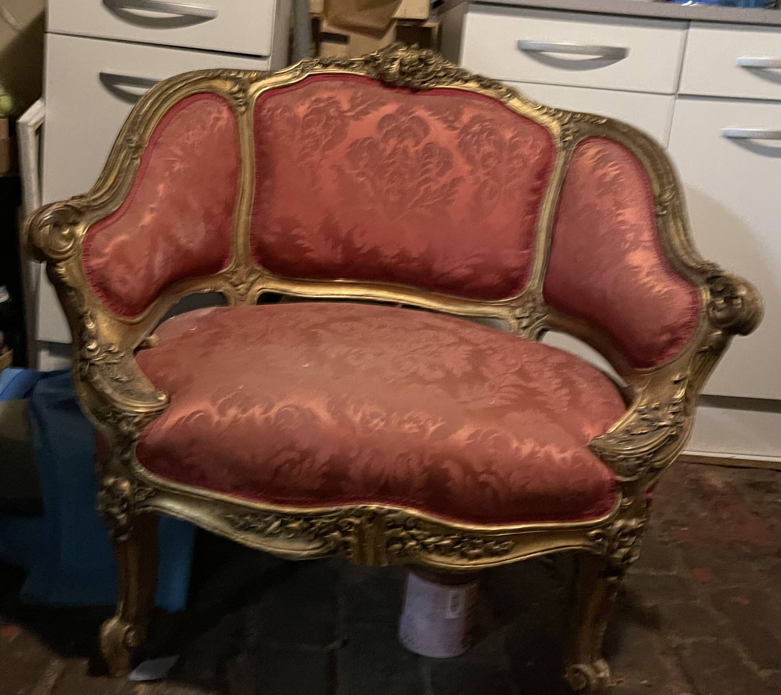 Fauteuil cabriolet style Louis XV