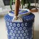 Japanese-inspired porcelain teapot.otifs Geishas kimonos, cherry blossoms