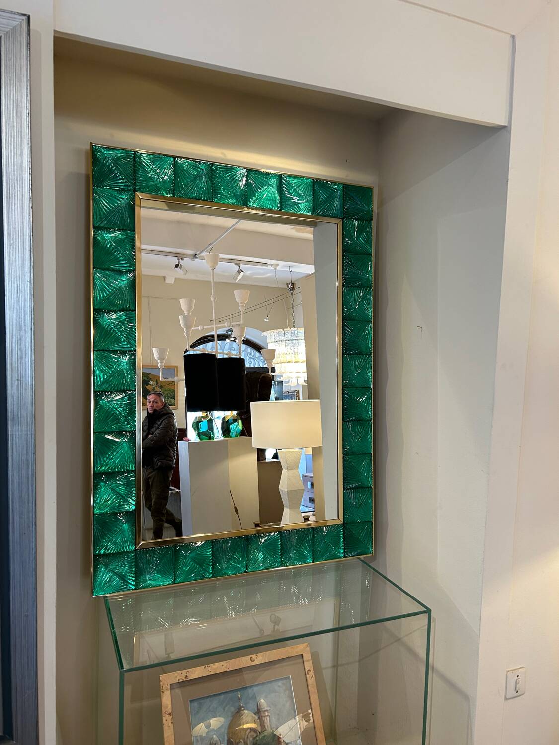 Murano mirror, cut glass, 20th century