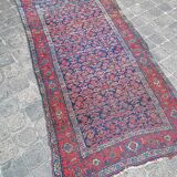 Tapis d'orient ancien fait main persan couloir bidjar 2,17 x 1,08 m