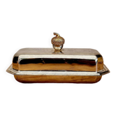 Vintage silver plated butter dish