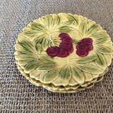 3 assiettes barbotine