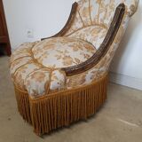 Fauteuil crapaud ancien