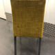 Chaise de bureau moutarde métal chromé Italie vers 1970