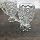 Set of 2 vintage pressed glass cups/mugs.