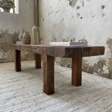 Brutalist workbench solid cherry coffee table