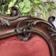 Fauteuil en acajou 19ème richement sculpté de style baroque