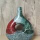 Vase artisanal tricolore
