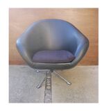Balloon Shell Armchair "EGG" 60/70 Scandinavian design by Karl Eric Klote for Overman