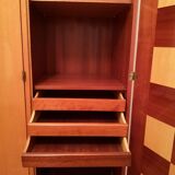 Vintage 1950s 4-door wardrobe