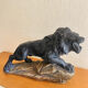 Roaring lion Art Deco signed Magioni