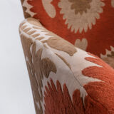 Suzani chair traditional bergere