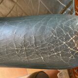 Green leather club chairs