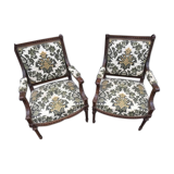 Paire de fauteuils Napoléon lll,  XIX ème