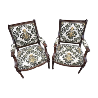 Paire de fauteuils Napoléon lll,  XIX ème