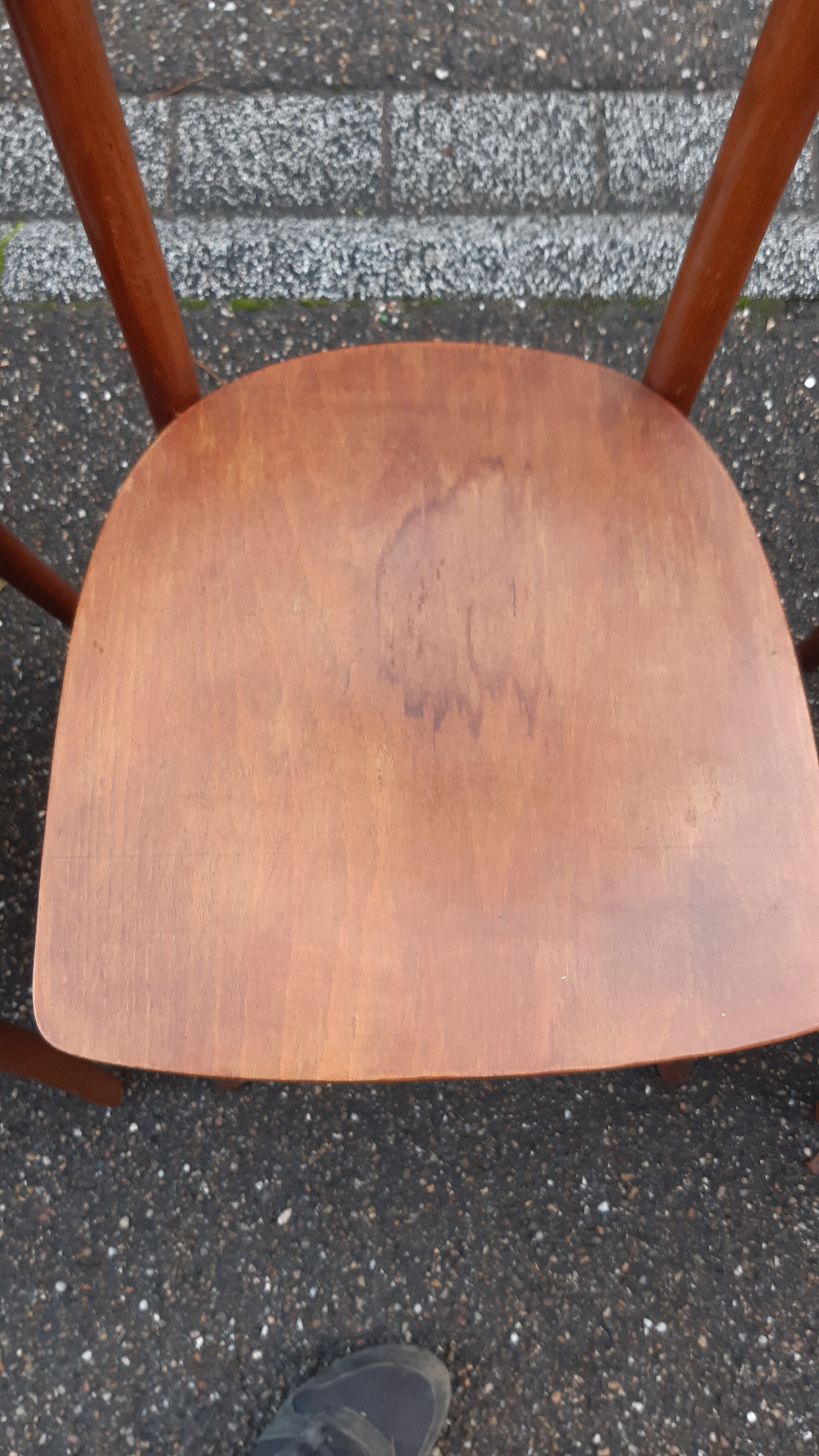 Bistro chairs 50s, set of 8