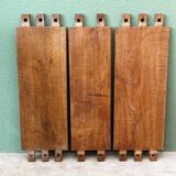 Brutalist oak shelving unit, 1950s