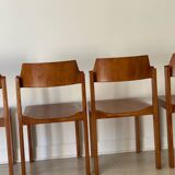 4 Schapp Mobel wooden chairs