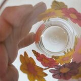 ensemble de 6 verres à motif de fleur