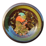 Decorative plate peacock decor Handarbeit Kohler Biel