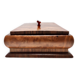 Rectangular Art Deco Walnut and Walnut-Root Box, Italy