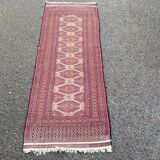 Turkmen Persian carpet with a so-called Kejebe pattern, 60x170cm.