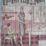 Set of 3 wooden panels le petit echo de la mode old revue