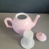 Antique pink porcelain teapot with filter - 1.5L - Ref 886