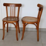 2 baumann chairs classic medium beech