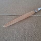 Set of 6 fonted dessert forks in horn